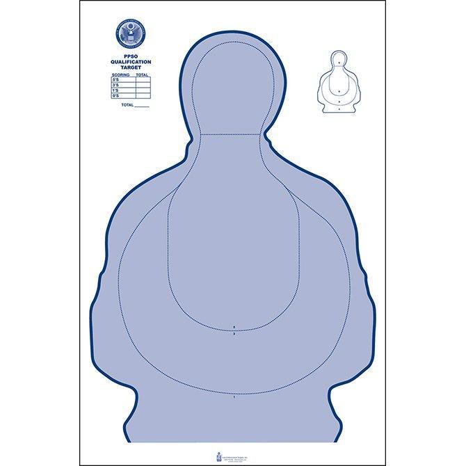 U.S. Probation and Pretrial Services Transitional Cardboard Target III - INVTACTICAL