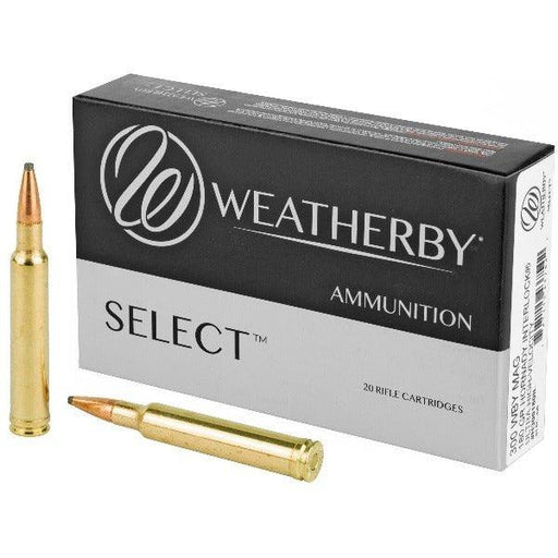 Weatherby Select Ammunition, 300 Weatherby, 180 Grain, Interlock, 20 Round Box H300180IL - INVTACTICAL