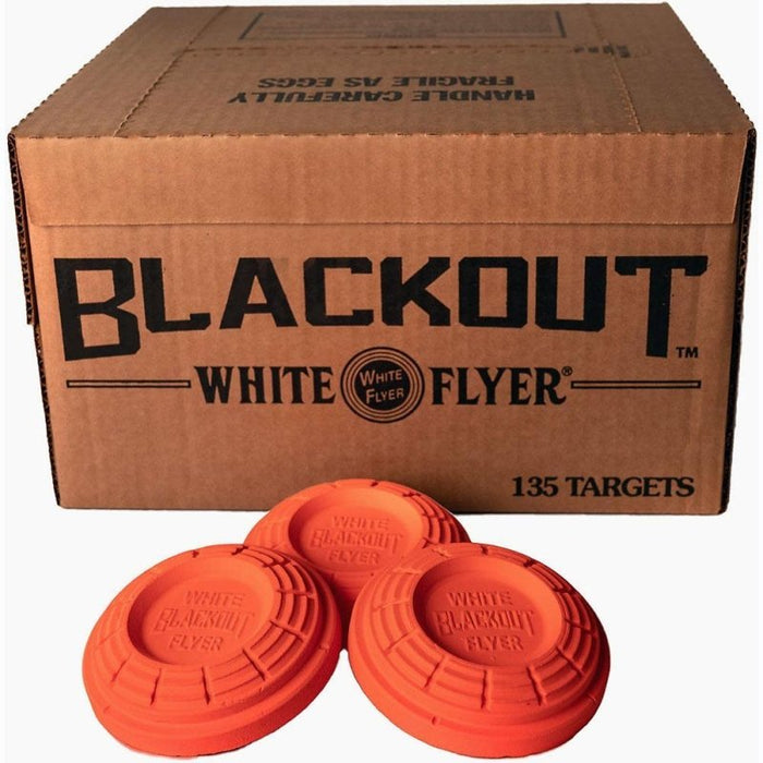 White Flyer BLACKOUT® All Orange Targets, 108mm, 135ct - INVTACTICAL
