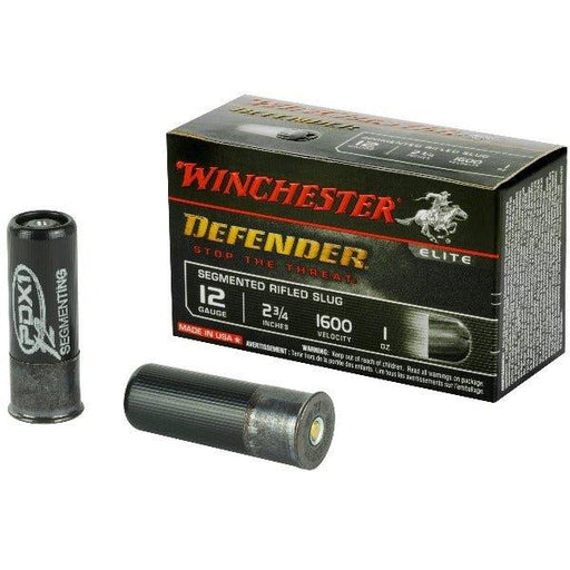Winchester Ammunition Defender, Supreme Elite, 12 Gauge, 2.75", 1 oz. Segmenting Slug, 10 Round Box S12PDX1S (10 BXS PER CASE) - INVTACTICAL