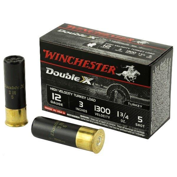 Winchester Ammunition Double X High Velocity, Turkey, 12 Gauge, 3", #5, 1.75oz, Shotshell, 10 Round Box STH1235 (10 BXS PER CASE) - INVTACTICAL