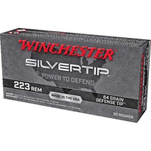 Winchester Ammunition Silvertip, 223 Remington, 64 Grain, Polymer Tip, 20 Round Box W223ST - INVTACTICAL