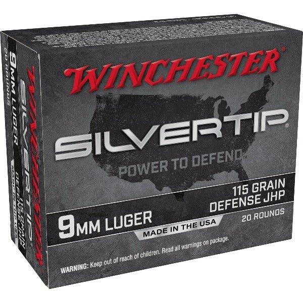 Winchester Ammunition Silvertip, 9MM, 115 Grain, Hollow Point, 20 Rounds W9MMST - INVTACTICAL
