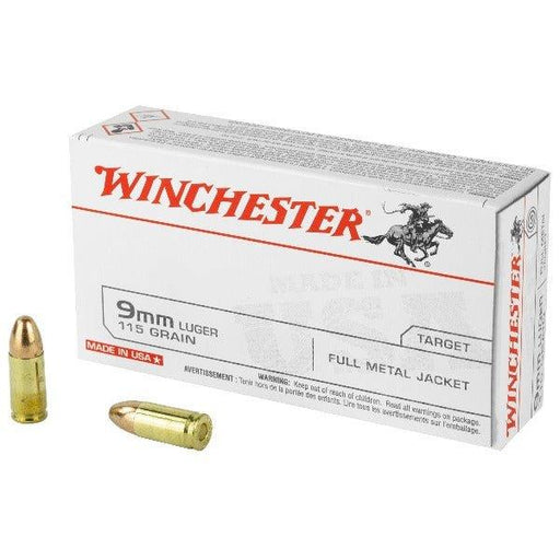 Winchester Ammunition USA, 9MM, 115 Grain, Full Metal Jacket - INVTACTICAL
