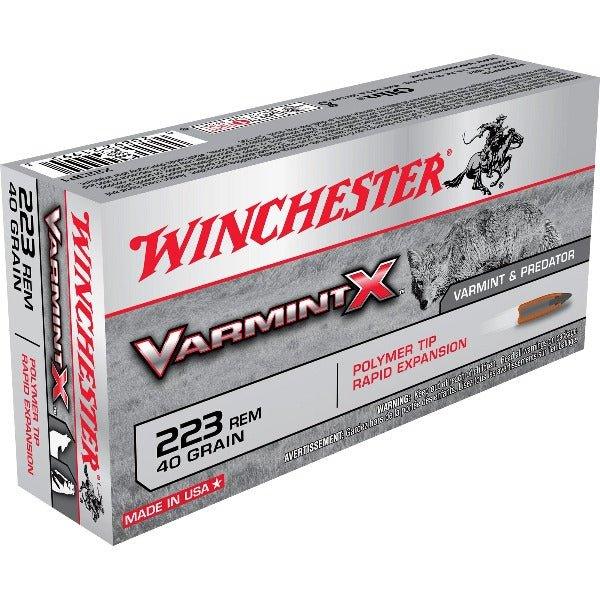 Winchester Ammunition Varmint X, 223 Remington, 40 Grain, JHP - INVTACTICAL